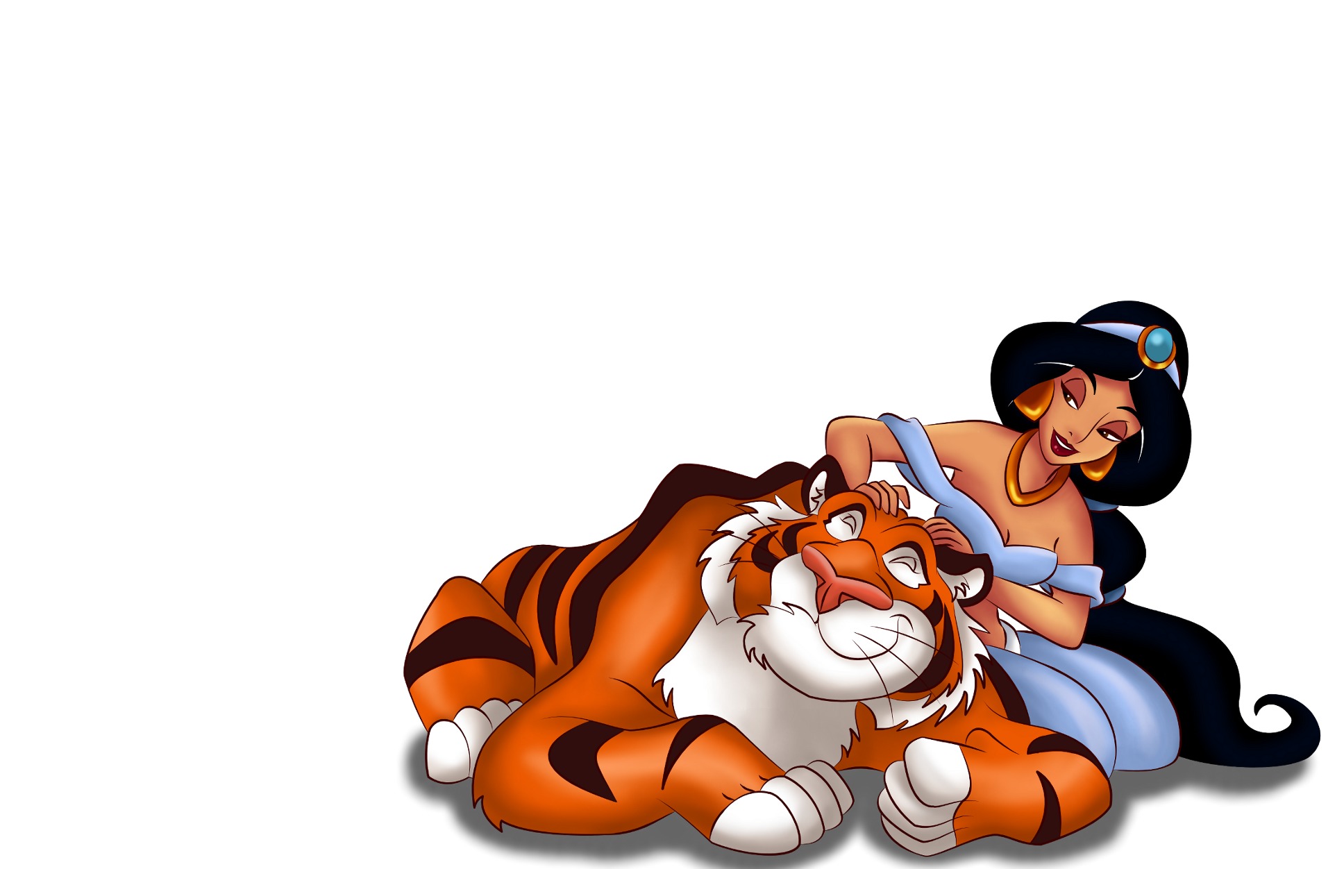 tiger, background, tale, art, Jasmine, children's, Aladdin, Raja. 