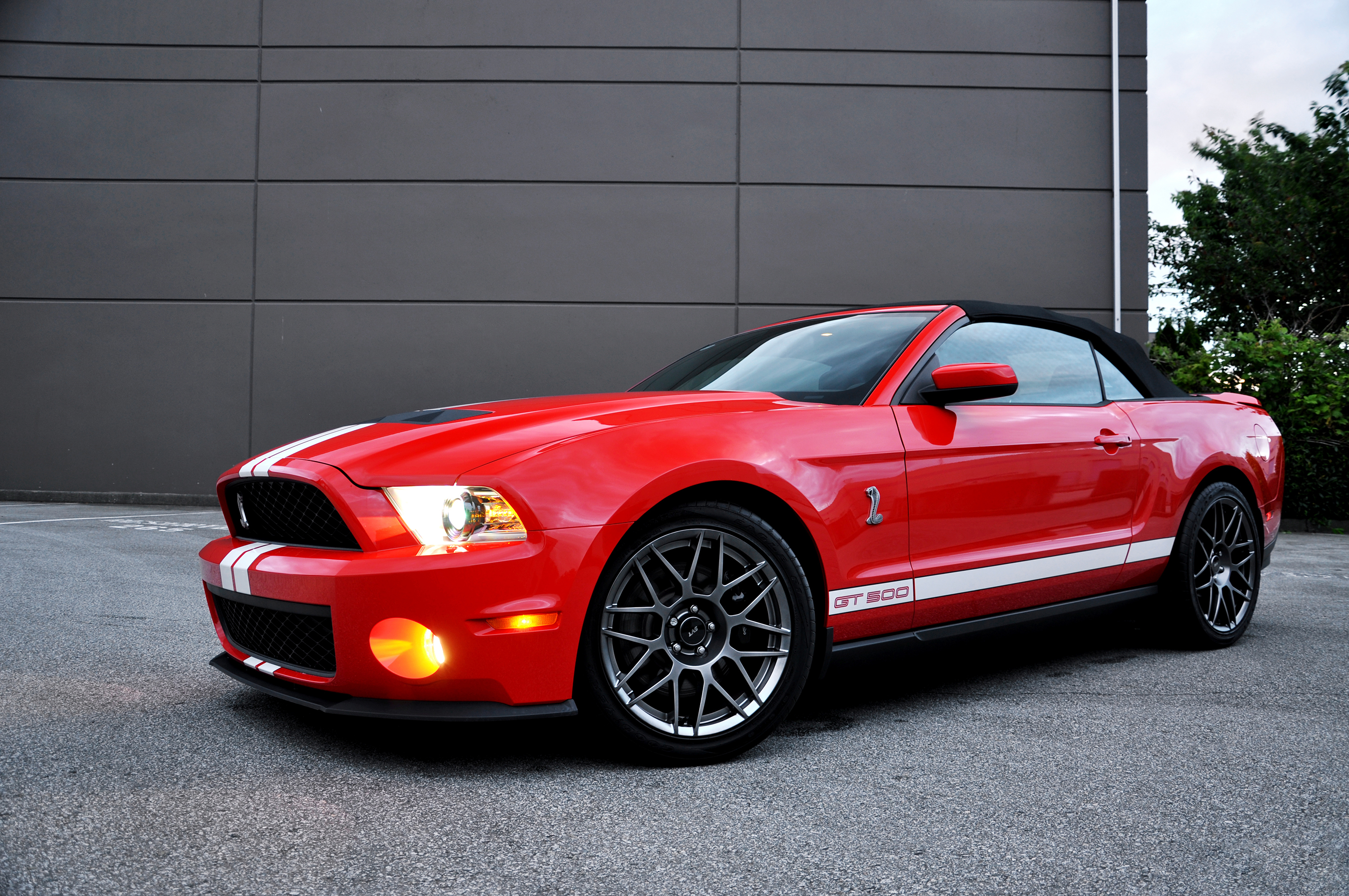 Обои Ford, mustang, gt, red, front, muscle car, форд ...