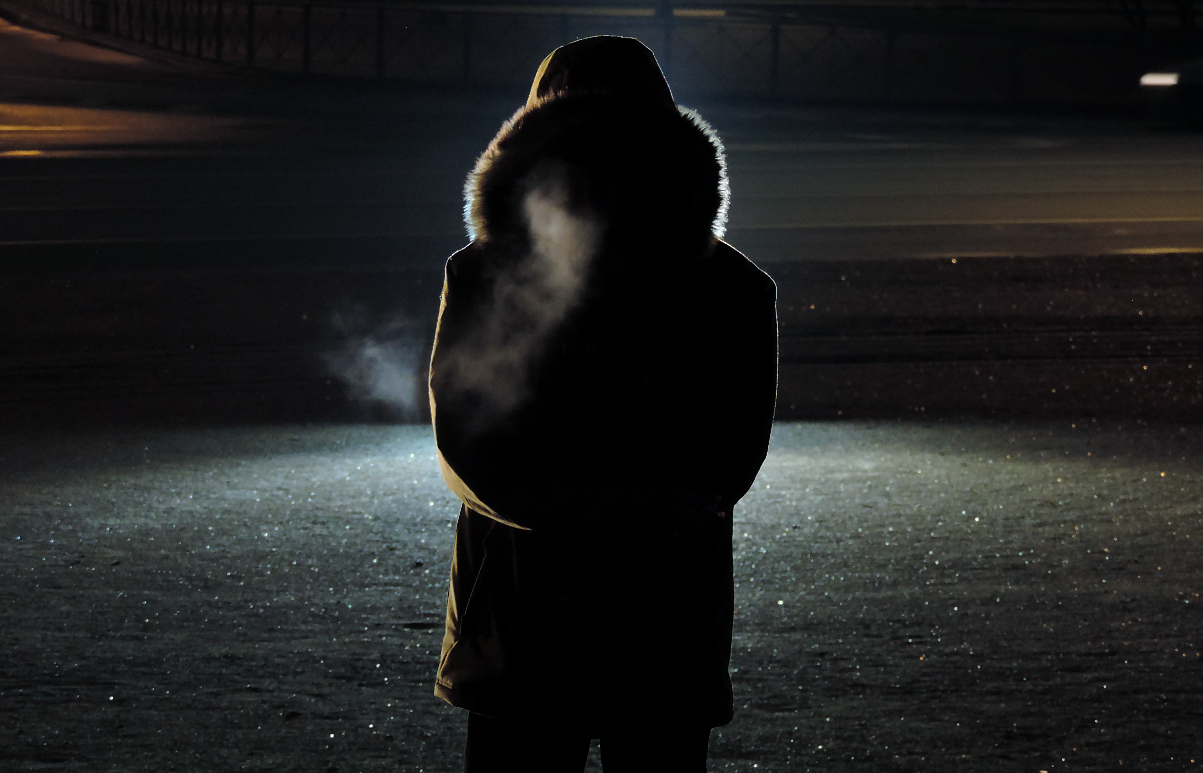 Фото на аву для девушек без лица со спины в темноте зимой