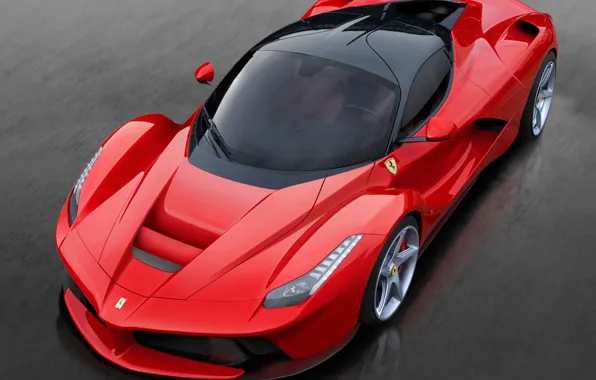 Picture machine, lights, Ferrari, red, view, the front, 2013, LaFerrari