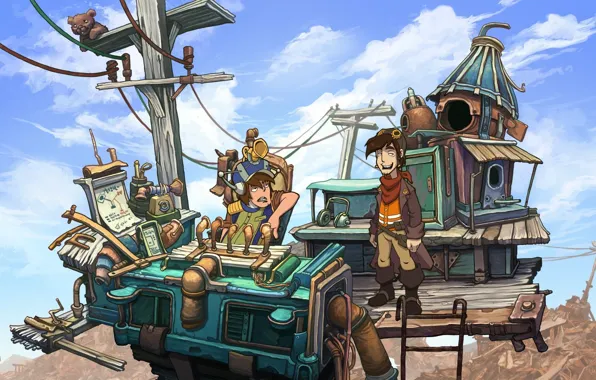 Picture wire, the game, guys, deponia