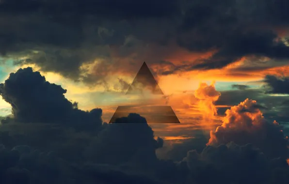 Picture The sky, the air, symbol, triangle, 30 seconds to mars
