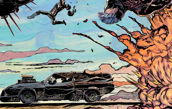 Picture car, auto, the explosion, supercharger, auto, art, 1973, Mad Max, Fury Road, Mad Max: fury …