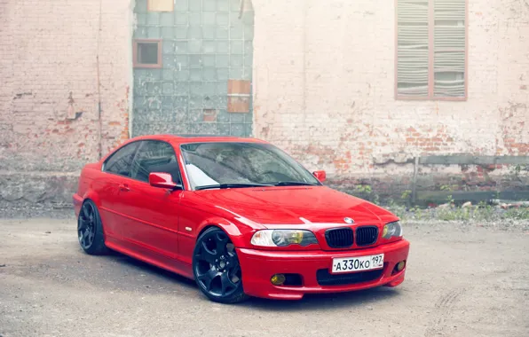 Picture wall, BMW, red, e46