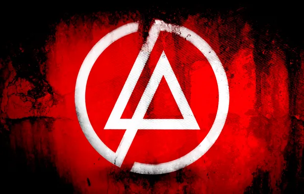 Picture red, background, logo, linkin park