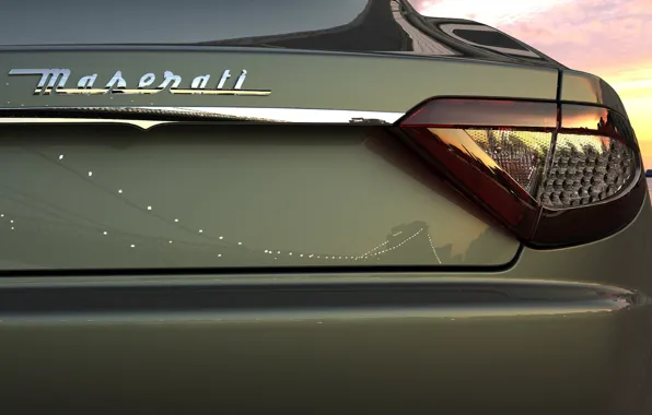 Picture reflection, Maserati, headlight, Maserati