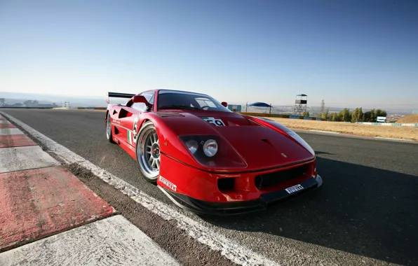 Picture Auto, Machine, Ferrari, F40, Supercar, Front view