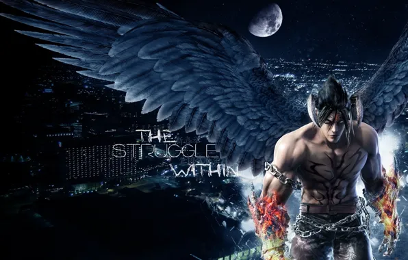 Picture Wallpaper, the game, the devil, fighter, game, gin, devil, wallpapers, fight, tekken7, jin, теккен7