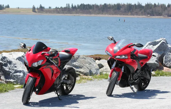 Picture red, motorcycles, red, Supersport, honda, Honda, supersport, buell, bikes, cbr1000rr, sibiar, Buell, 1125r