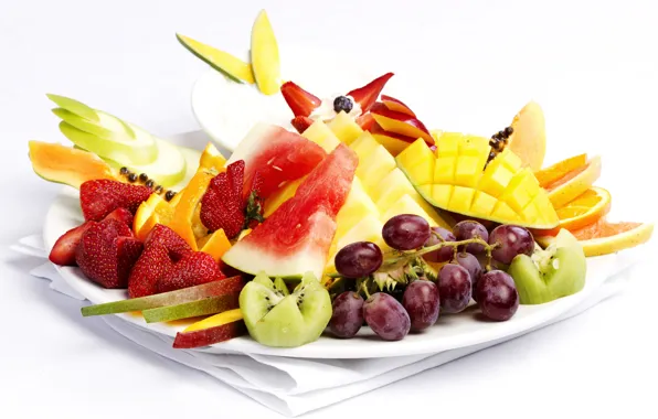 Picture apple, Apple, orange, watermelon, kiwi, strawberry, grapes, fruit, mango, grape, orange, strawberry, watermelon