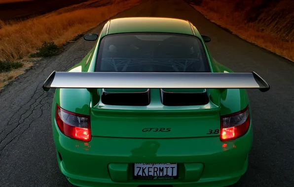 Picture road, 911, green, gt3, porshe