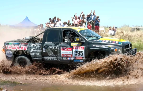 Picture Water, Auto, Sport, Machine, People, Dodge, Race, Day, Jeep, Squirt, Rally, Dakar, SUV, Rally, Side …