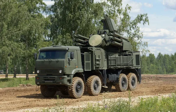 Picture Russian, complex, self-propelled, Pantsir-S1, missile and gun, anti-aircraft