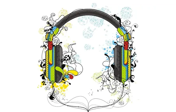 Picture color, music, Headphones