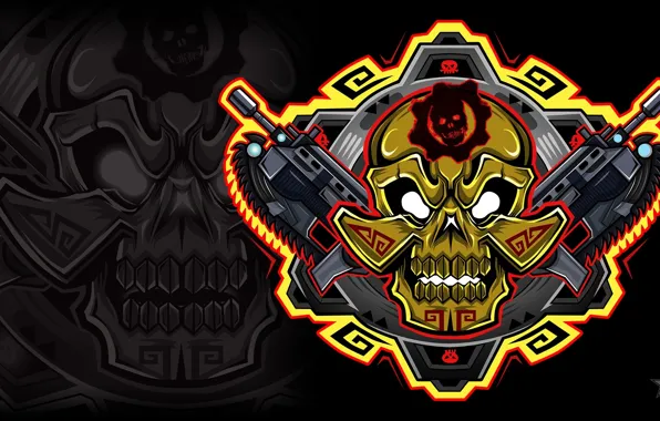Picture Skull, Emblem, Gears of War, Saw, Weapons, Xbox One, Microsoft Studios, Gears of War 4, …