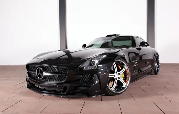 Picture tuning, Mercedes-Benz, drives, Mercedes, AMG, Germany, Coupe, SLS, the front, MEC Design, Tuner, V-8