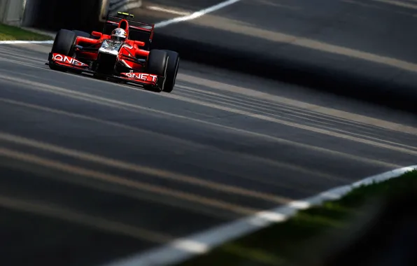 Picture road, asphalt, race, track, shadow, formula 1, grand prix, formula 1, racer, 2011, Marusya, marussia, …