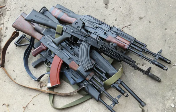Picture weapons, Kalashnikov, a lot