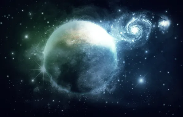 Wallpaper space, stars, planet, galaxy, space, 1920x1200, stars, planet,  galaxy images for desktop, section космос - download