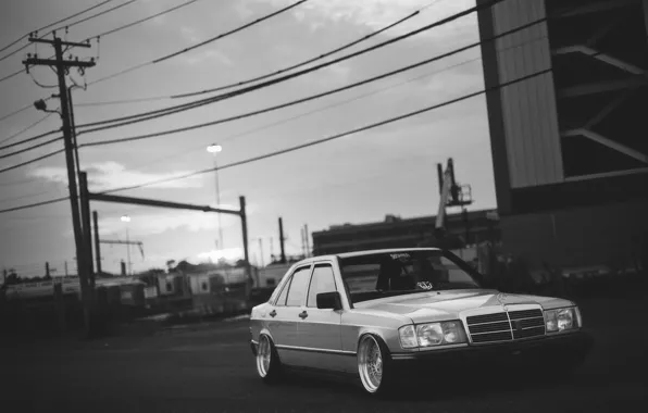Picture Mercedes, mercedes benz, low, stance, 190, dropped