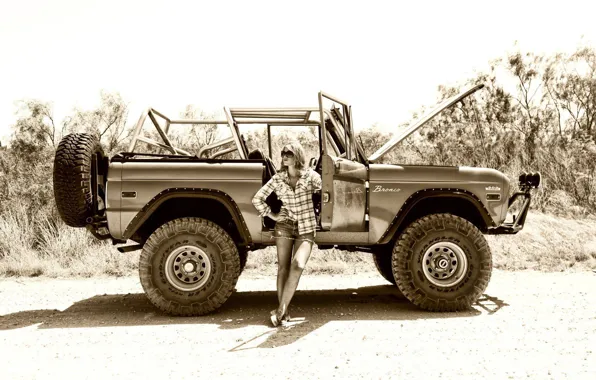 Picture ford, Girls, Off Road, Bronco