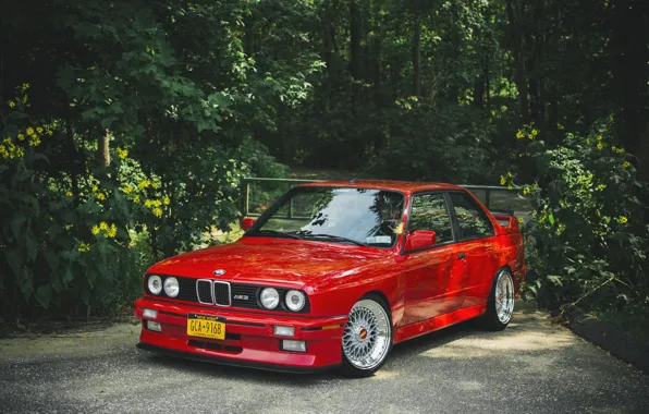 Picture BMW, BMW, red, red, tuning, e30