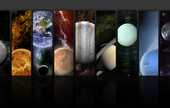 Picture earth, planet, Mars, Jupiter, Neptune, Saturn, Venus