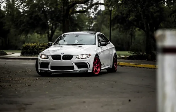 Picture Road, BMW, Tuning, BMW, White, Beha, E92, Road, Emka, Rollers