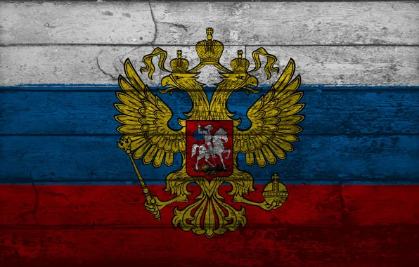 Picture Board, Russia, coat of arms, tricolor, double-headed eagle