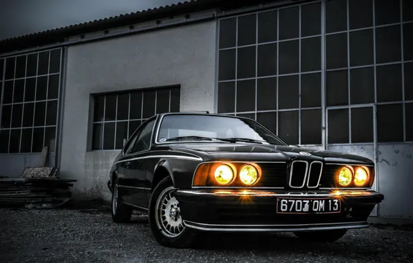 Picture car, BMW, Classic, black, E24, 635i