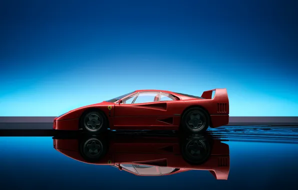 Picture reflection, Ferrari, F40