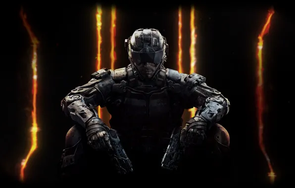 Picture weapons, guns, soldiers, helmet, armor, iron, Treyarch, Activision Publishing, Call of Duty: Black Ops 3