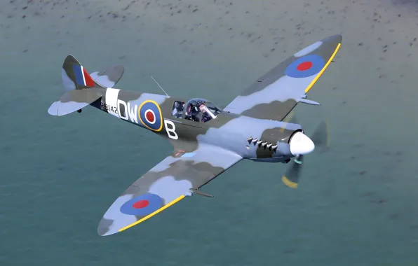 Picture fighter, British, Spitfire, single-engine, Supermarine