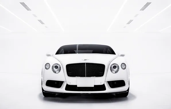 Picture Bentley, Continental, white, front, GT V8S