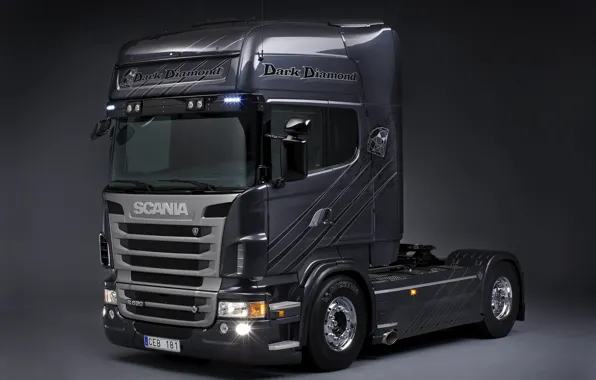 Picture Truck, Scania, Tractor, R620, Scania, Scania Trucks, Chrome wheels, P620, Diamond, Dark Daimond