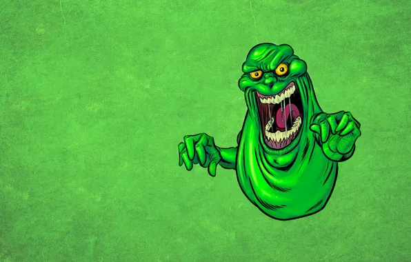 Picture language, green, monster, monster, Ghostbusters, Ghostbusters, drool, Ghost, mucous, Slimer