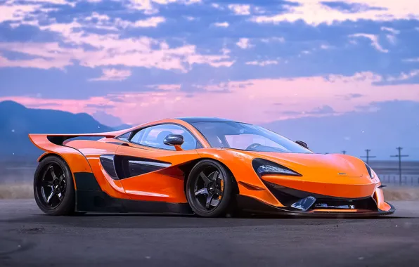 Picture McLaren, Orange, Tuning, Future, Supercar, by Khyzyl Saleem, Experimental, 570S