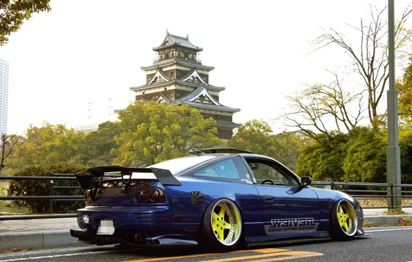 Picture Machine, Tuning, Blue, Nissan, Nissan, Car, Tuning, JDM, RPS13
