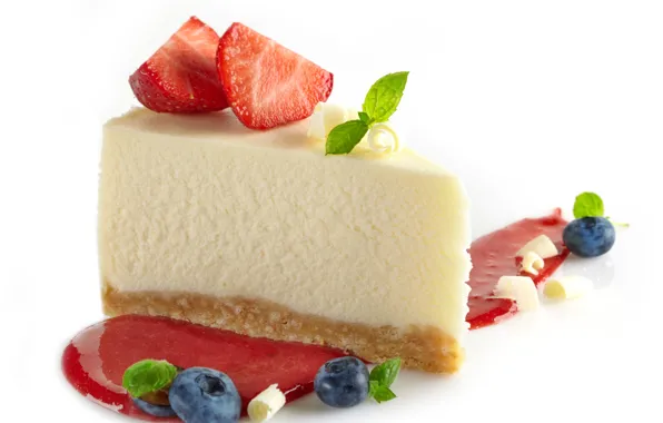 Picture berries, the sweetness, strawberry, pie, cake, cake, mint, dessert, cakes, jam, strawberry, dessert, cheesecake, cheesecake