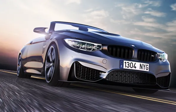 Picture BMW, Car, Speed, Front, Sport, Road, Convertible