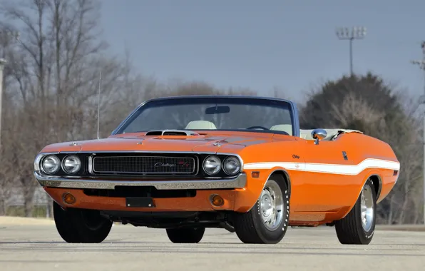 Picture retro, convertible, muscle car, Dodge, classic, dodge, challenger, muscle car, 1970