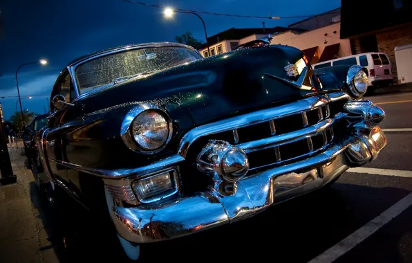 Picture drops, Cadillac, 1953, sedan, classic, the front, Cadillac