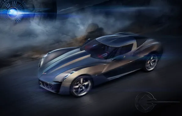 Picture speed, the concept, Chevrolet Corvette Stingray