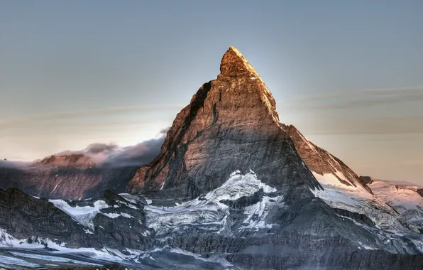 Picture snow, mountain, Switzerland, top, Matterhorn