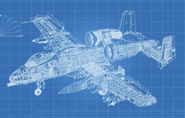 Picture design, scheme, attack, A-10, Thunderbolt II, The thunderbolt II