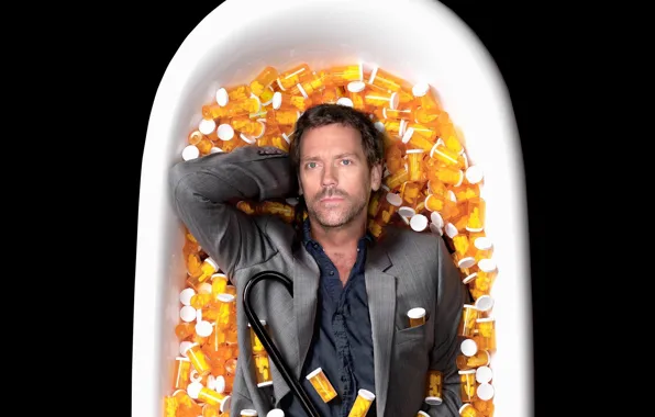 Picture House M.D., Hugh Laurie, pills, bathroom, Hugh Laurie