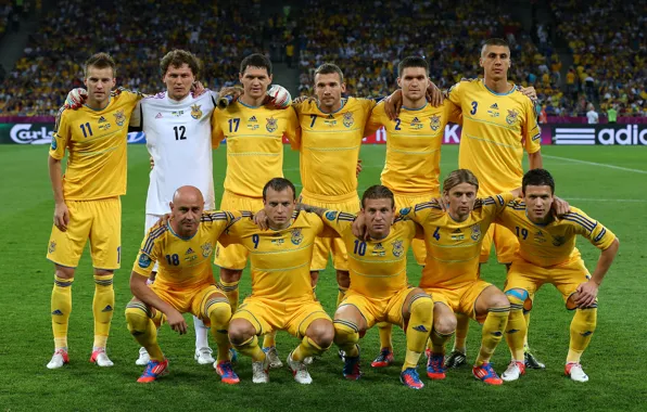 Picture Team, Football, Ukraine, The National Team Of Ukraine, Taras Mykhalyk, Anatoliy Tymoshchuk, Sergey Nazarenko, Yevhen …