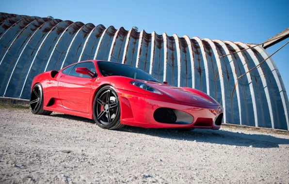 Picture the sky, red, shadow, red, ferrari, Ferrari, f430, F430