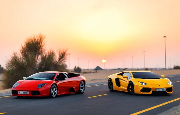 Picture Lamborghini, Dubai, Aventador, Murciélago