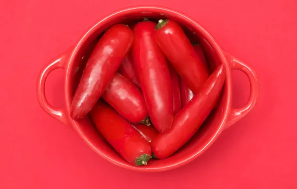 Picture Cup, Red cubed, chili